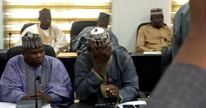 One of the lawmakers sleeping during the plenary of Katsina House of Assembly on Monday over worsening insecurity in the state