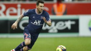 Lionel Messi of Paris Saint-Germain (PSG) debut