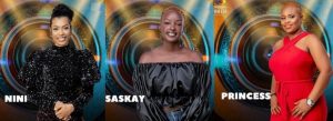 Nini, Saskay, Princess: BBNaija housemates up for eviction