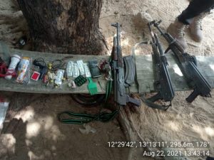 Weapons recovered by the Multinational Joint Task Force