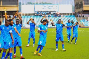 Players of Shooting Stars Sports Club (3SC) now promoted to the Nigeria Professional Football League (NPFL)