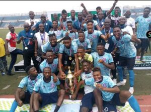 Niger Tornadoes FC of Minna players: emerged the Champions of the 2020/2021 super 8