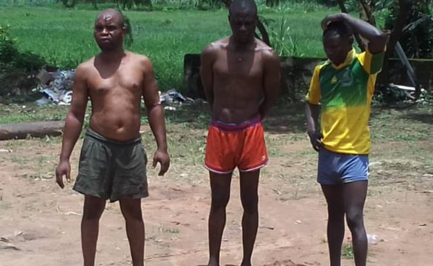 The suspects arrested for slaughtering 73-year-old Adeniyi Samuel