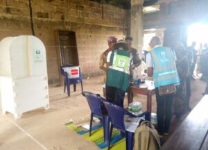 Electoral officials during the Anambra governorship election