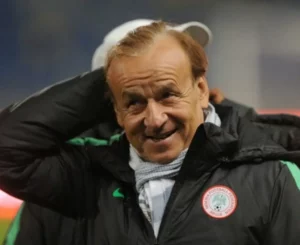 Super Eagles' coach, Gernot Rohr: Faces sack