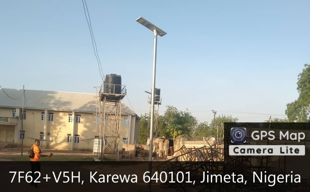 Some solar streetlights installed by OSSAP-SDGs in Adamawa