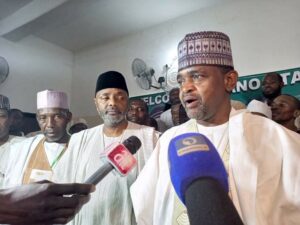 Second from right is Mohammed Abacha, the Kano PDP gubernatorial candidate