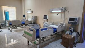 Inside the 100-Bed Mother and Child Hospital commissioned in Abonde, Ona-Ara Local Government Area the same day.