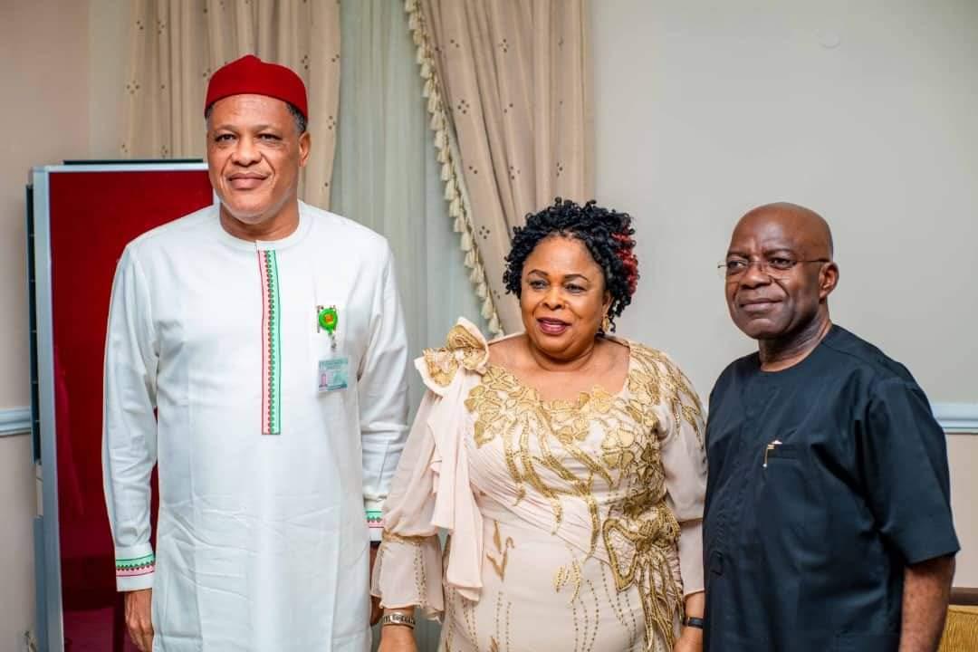 R/L: Hon Obi Aguocha,Mrs Patience Jonathan and Gov Alex Otti