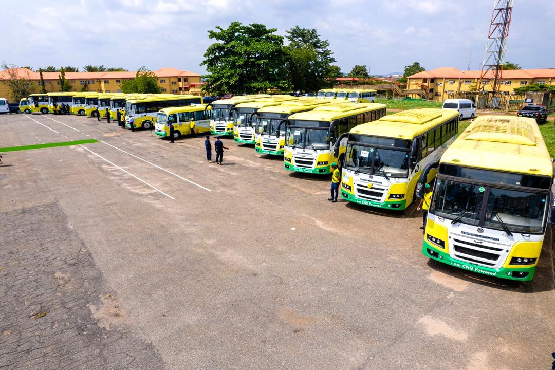 The Ogun CNG Mass Transit Buses.
