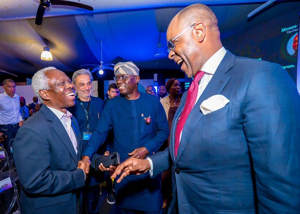 From left: Independent Non-Executive Chairman, Cadbury Nigeria PLC, Mr. Adedotun Sulaiman; Chairman, Rosemonde Limited, Mr. Jaideep Gulab; Governor of Lagos State, Mr. Babajide Sanwo-Olu and Chairman, Endeavor Nigeria Board of Directors, Mr. Bolaji Balogun during the Endeavor Nigeria’s annual Scale Up Entrepreneurship summit themed: “Reimagining Growth…Building through an Economic Downturn”, at the Federal Palace Hotel, Victoria Island, on Tuesday, 28 November 2023.