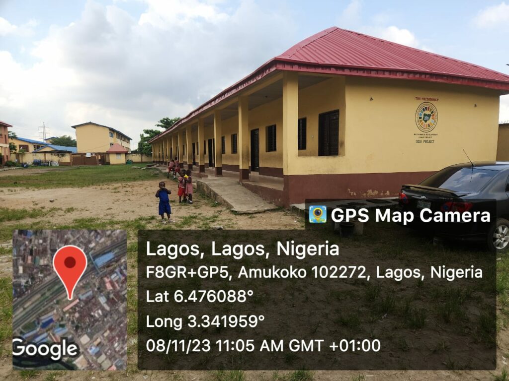 The school by OSSAP SDGs in use by pupils in Lagos