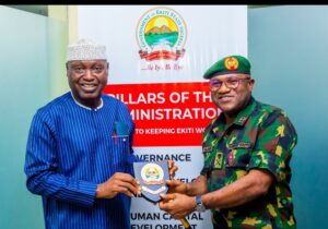 Governor Biodun Oyebanji and Major General Bamidele Alabi,