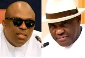 Governor Siminalayi Fubara and Nyesom Wike Minister of Federal Capital Territory FCT Abuja