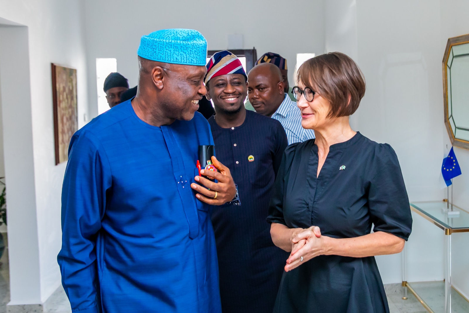 Governor Oyebanji and Leena Pylvanainen