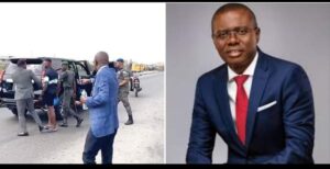 Gov Sanwo-Olu soldier and three other lawbreaker motorcyclists for taking one way at the Lagos-Badagry Expressway