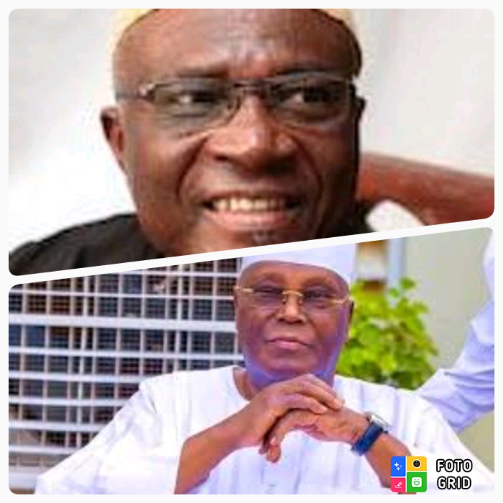 Bayo Onanuga, top, and Atiku Abubakar