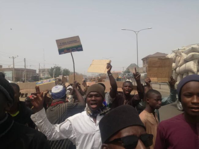 Protesters in Kano