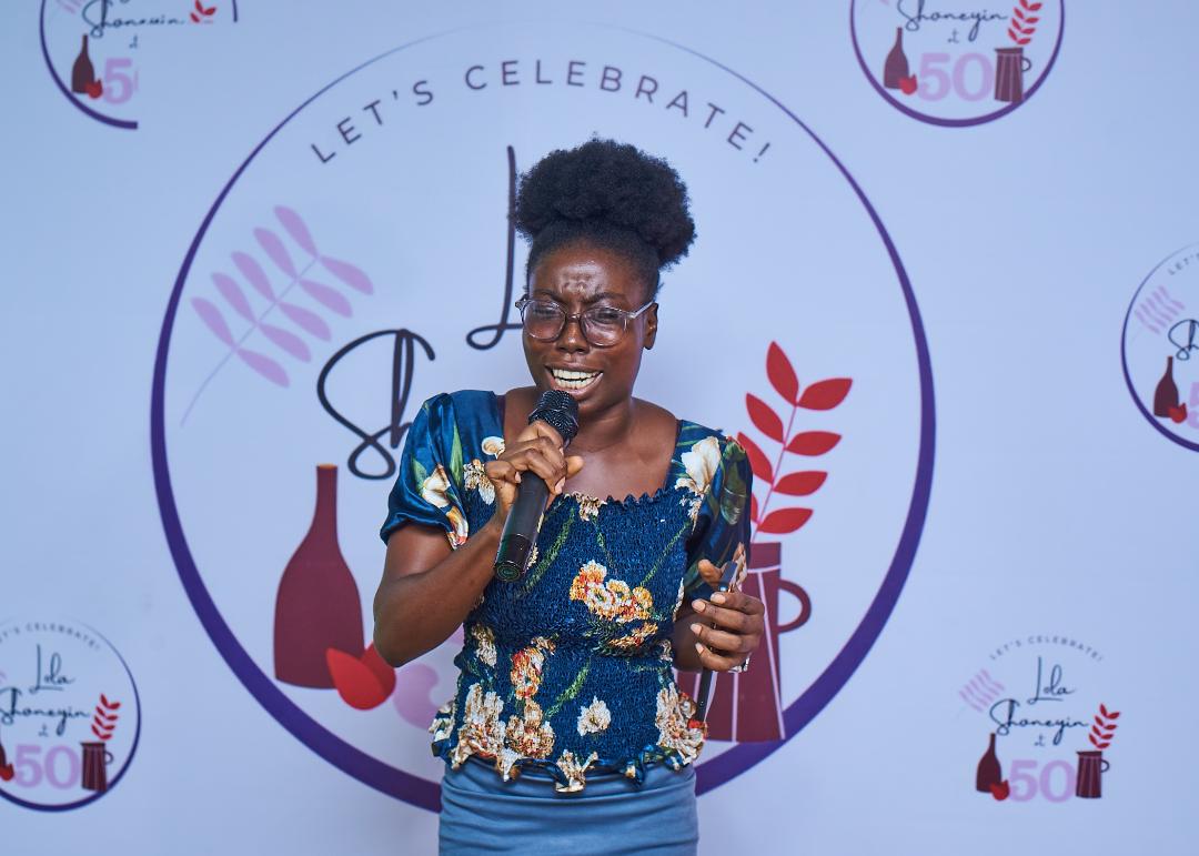 A student of Olabisi Onabanjo University performing