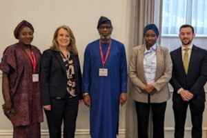 Fatima Maikore, Chief Operating Officer, Agnes Dasewicz , U.S. International Development Finance Corporation (DFC), Mr. Dele Alake, Minister of Solid Minerals, Fatima Shinkafi Executive Secretar, Solid Minerals Development Fund and Alex Macdonald Director Africa Policy at Ministerial Roundtable on Powering Africa in Washington DC recently