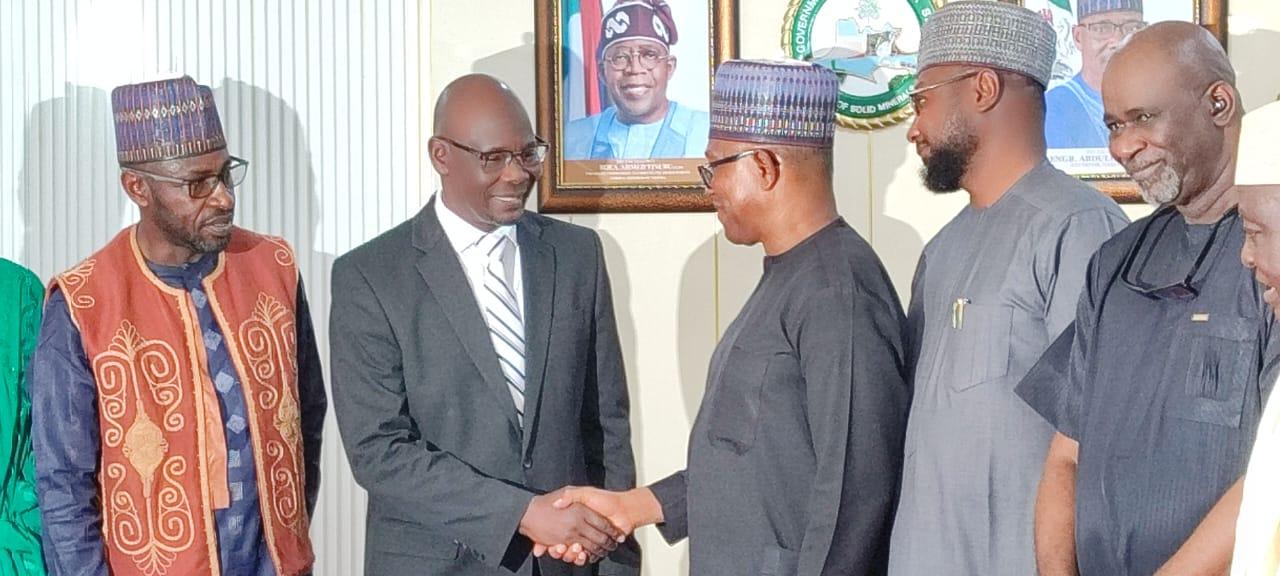 Peter Obi in warm handshake with Gov. Abdullahi Sule