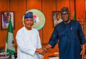Kogi State Governor, Alhaji Ahmed Usman Ododo and the Kwara State Governor, AbdulRahman AbdulRazaq