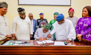 Governor Oyebanji during the signing ceremony