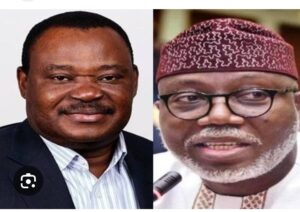 Senator Jimoh Ibrahim and Governor Ayedatiwa