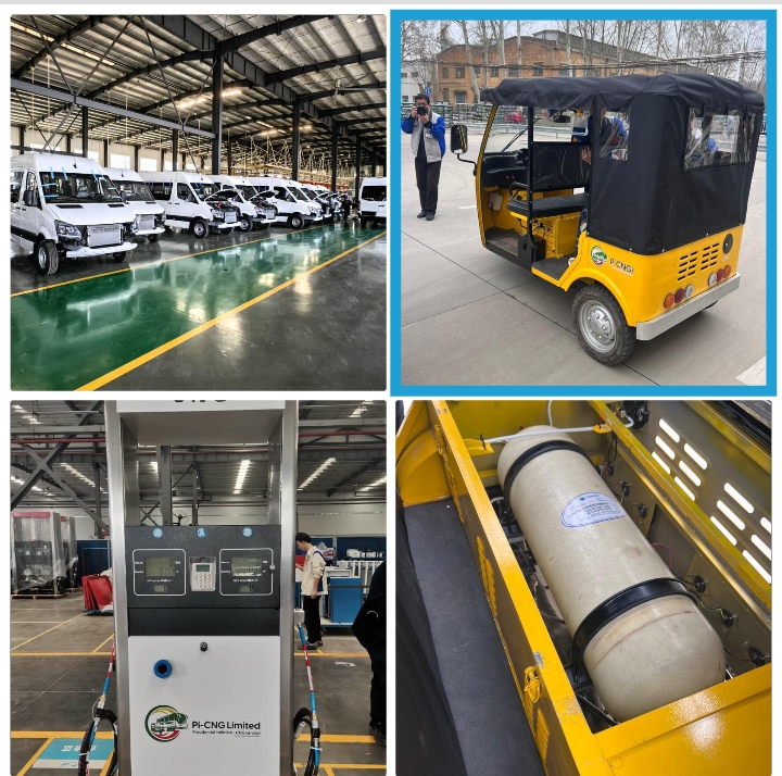 Compressed Natural Gas vehicle and dispensing pump