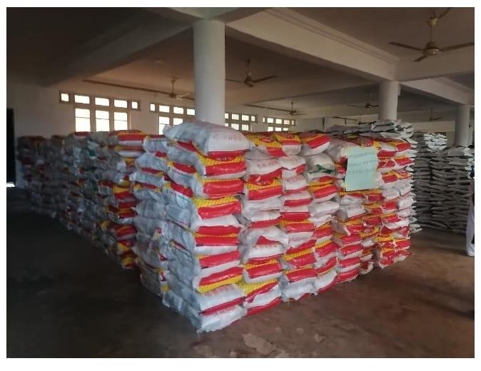 Food for distribution in Edo