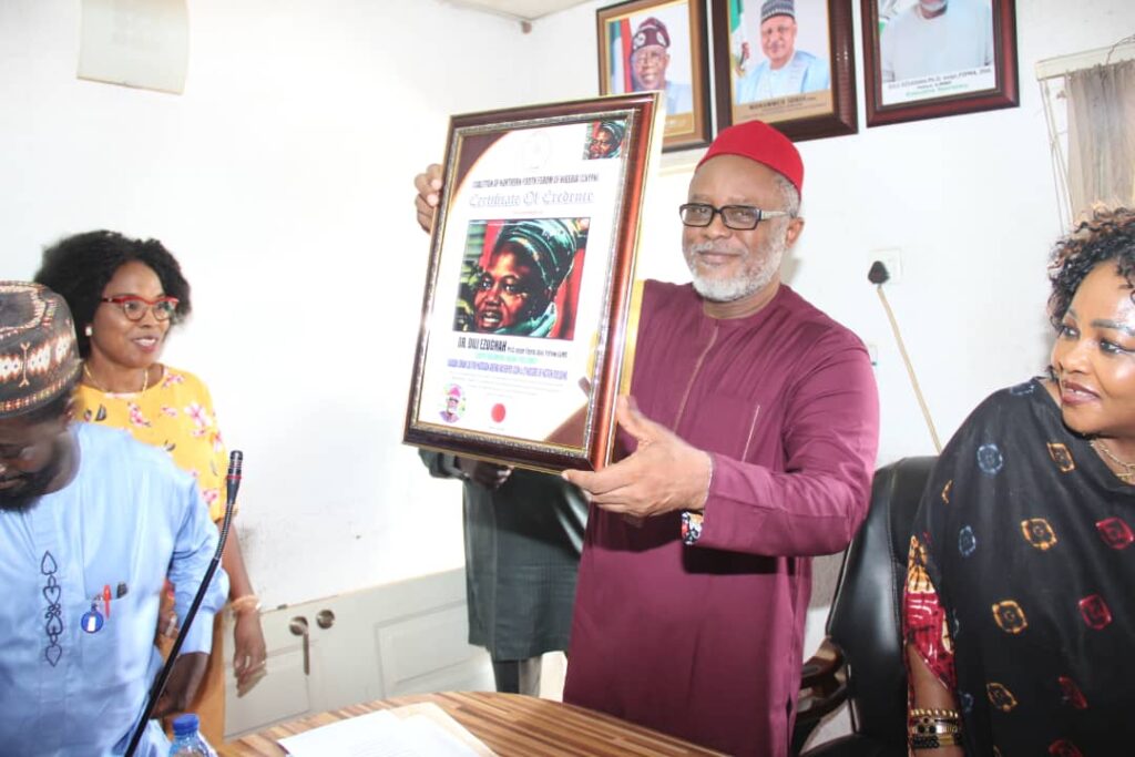 Dr. Ezughah stated this in Abuja when he was conferred with the Sir Ahmadu Bello Platinum Award as the" Jakadan Zaman Lafiya Matasan Arewa Neijeriya (Ambassador of Peace to the Northern Youths /Icon and Cynosure of Nation Building by the coalition of Northern youths.
