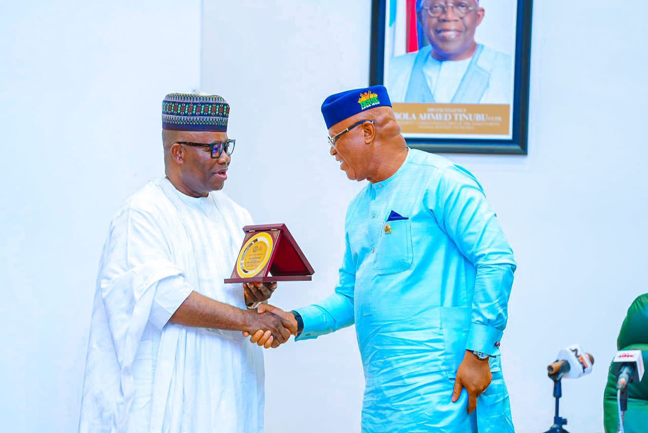 The Senate President, Godswill Akpabio, and Governor of Akwa Ibom State, Umo Eno
