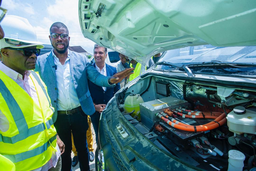 Mr Olawale Edun during his visit to the JET Motor Company in Lagos