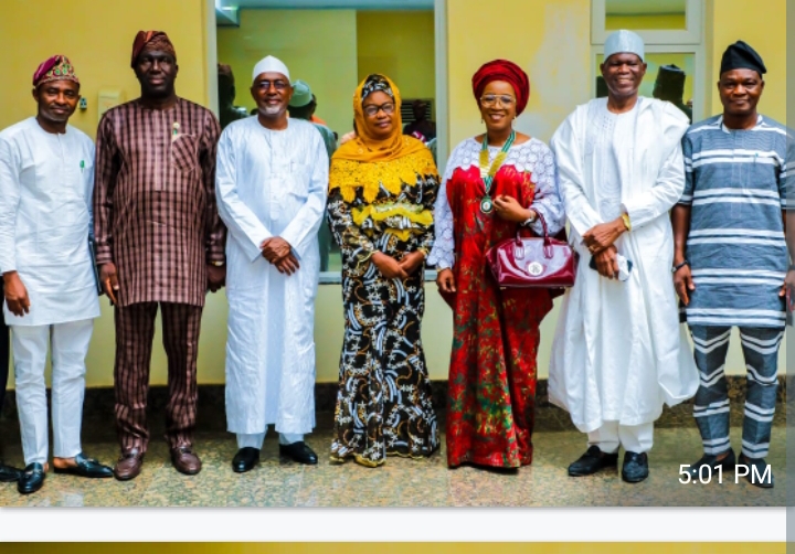 Secretary to the State Government, Dr (Mrs) Habibat Adubiaro and the architects