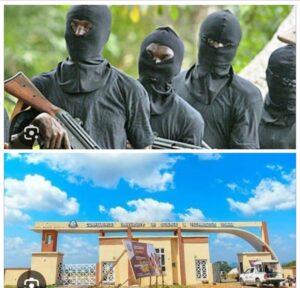 Gunmen, top, and Confluence University of Science and Technology