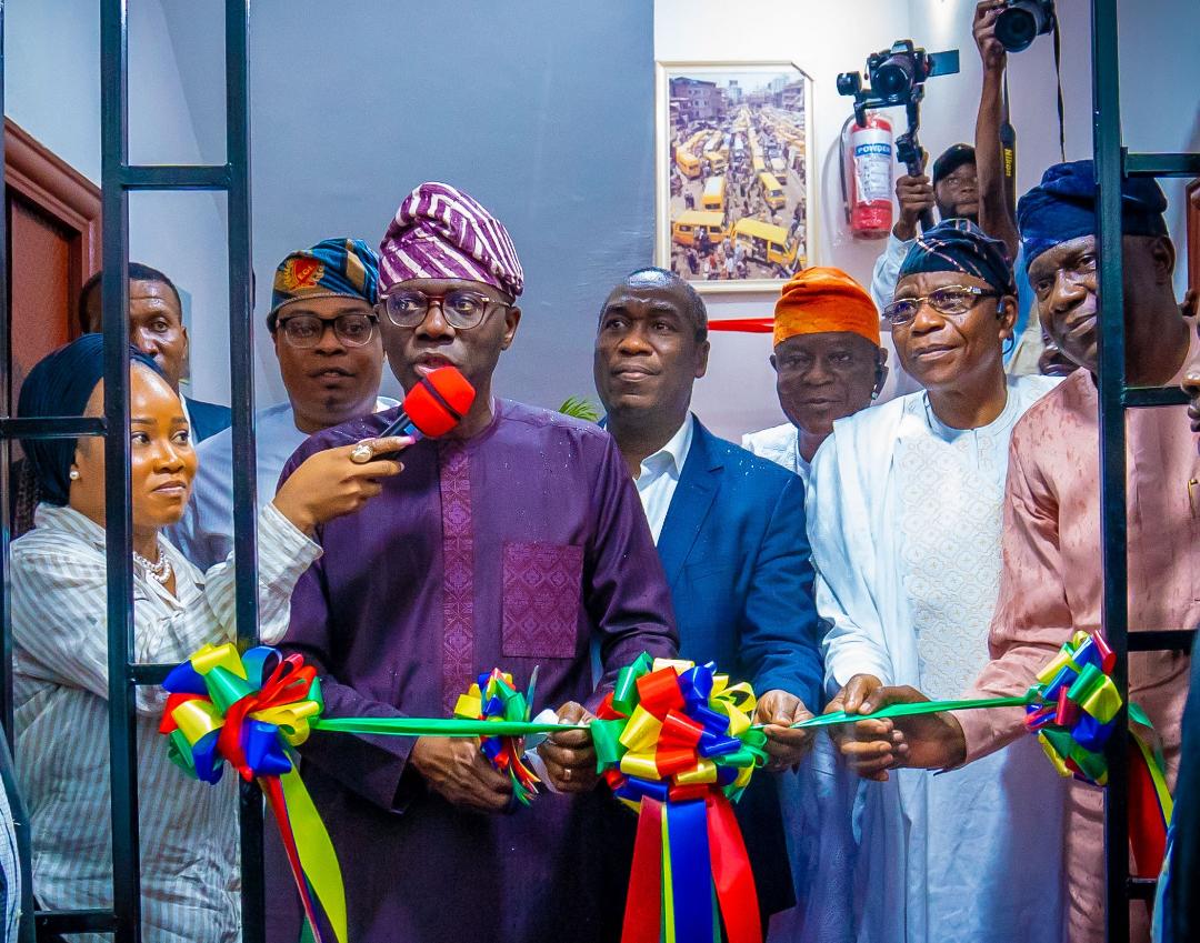 Special Adviser to the Governor on Housing, Barr. Barakat Odunuga-Bakare; Governor of Lagos State, Mr. Babajide Sanwo-Olu; his Deputy, Dr. Obafemi Hamzat; Chairman, APC Lagos, Hon. Cornelius Ojelabi and the Commissioner for Housing, Mr. Moruf Akinderu-Fatai during the commissioning of 270 units of two-bedroom flats at Egan-Igando Housing Scheme, Ignado, on Thursday, 06 June 2024