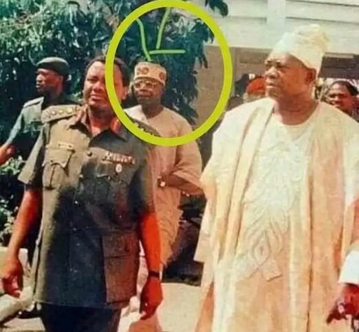 General Abacha, left, MKO Abiola and then Senator Tinubu at the centre, working to retrieve the June 12 mandate
