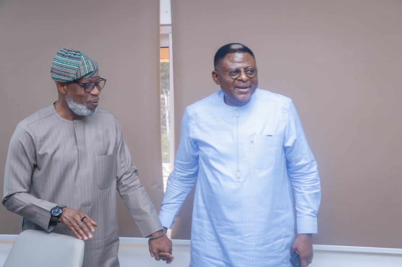Governor Otu, right, and Dele Qlake