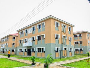 Cross section of 270 units of two-bedroom flats at Egan-Igando Housing Scheme, Ignado, commissioned by Governor of Lagos State, Mr. Babajide Sanwo-Olu on Thursday, 06 June 2024