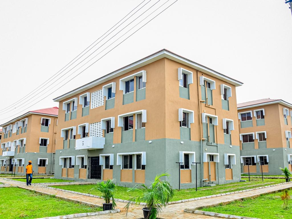 Cross section of 270 units of two-bedroom flats at Egan-Igando Housing Scheme, Ignado, commissioned by Governor of Lagos State, Mr. Babajide Sanwo-Olu on Thursday, 06 June 2024
