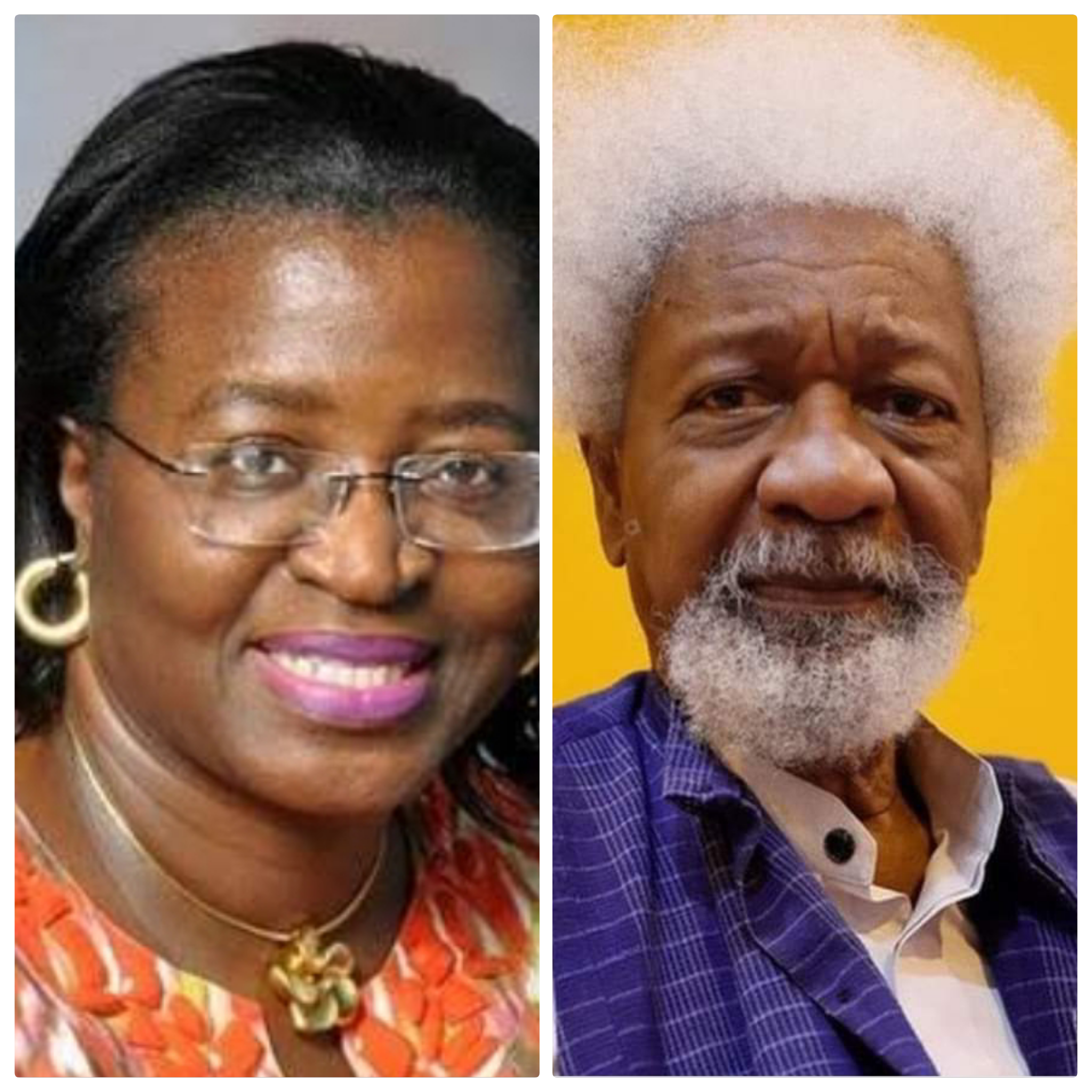Mrs Funsho Adegbola (Bola Ige's daughter) and Professor Wole Soyinka
