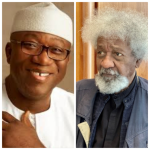 Dr Kayode Fayemi and Professor Wole Soyinka