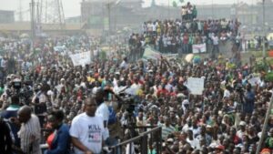 File photo. Protesters