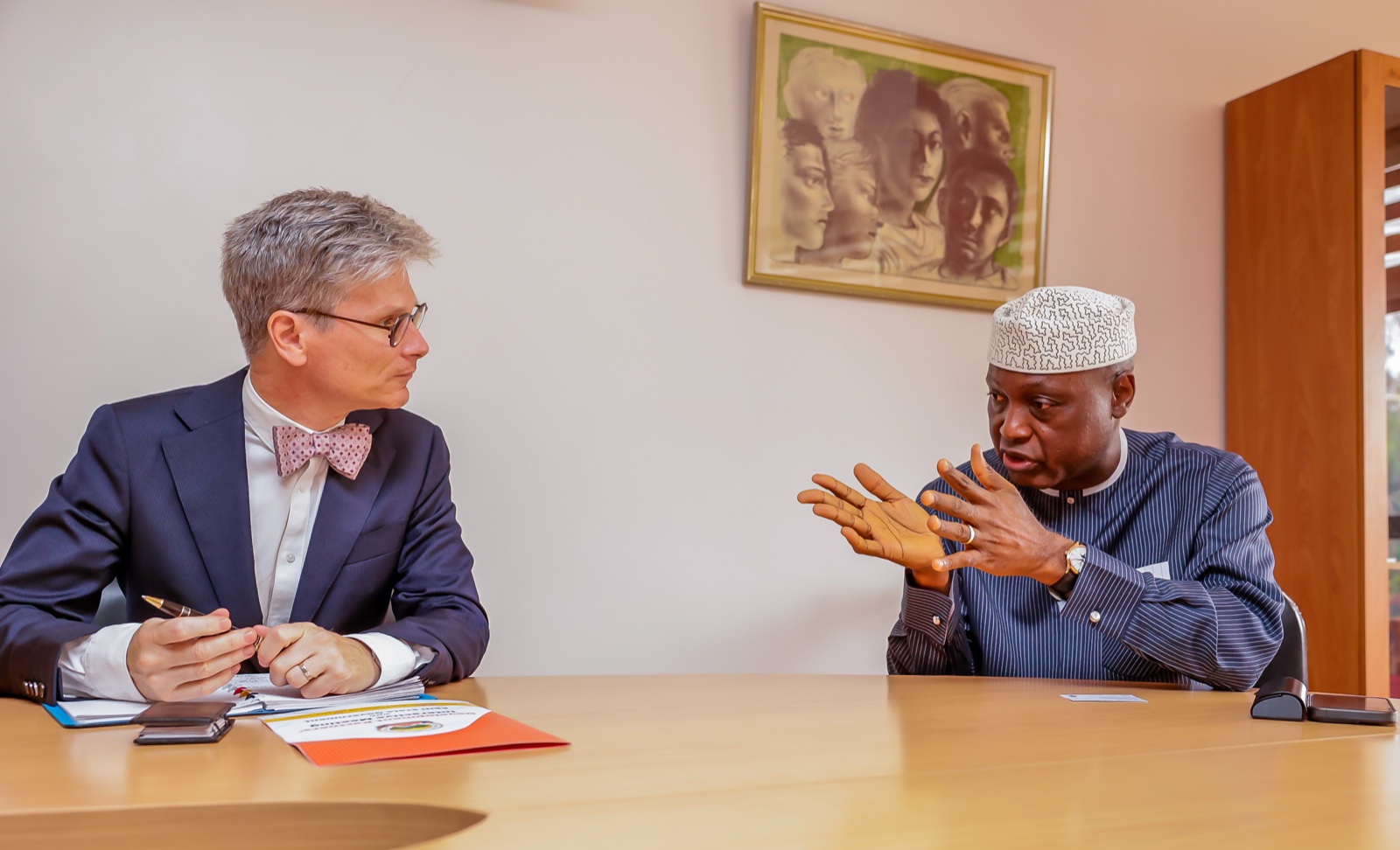 Governor Oyebanji at a meeting with the Belgium Ambassador to Nigeria, Mr Pieter Leenknegt at the Belgium Embassy in Abuja.jpg