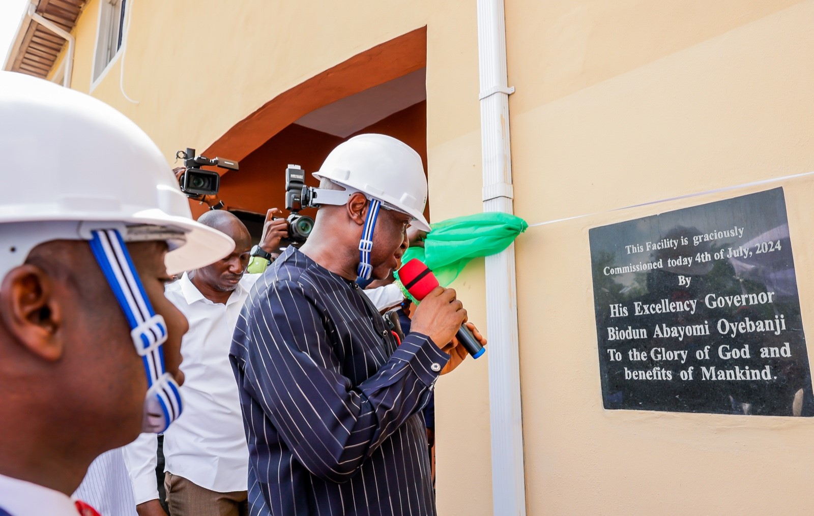 Governor Oyebanji during the commissioning of A-Bamisil Palm kernel Crushing Plant located along Ijan Road in Ado- Ekiti