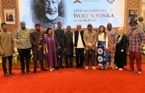 Professor Wole Soyinka, sixth right, in Morocco.jpg