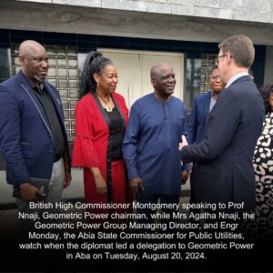 Professor Nnaji received British High Commissioner, Dr Richard Montgomery