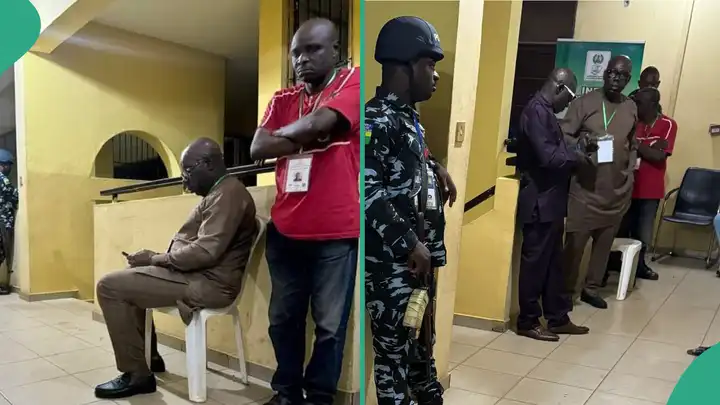 After Obaseki was forceds out of Benin INEC office. Legit photo.jpg