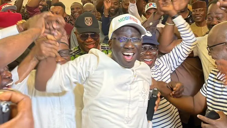 Oshiomhole, Akpabio and others rejoice with Okpebholo