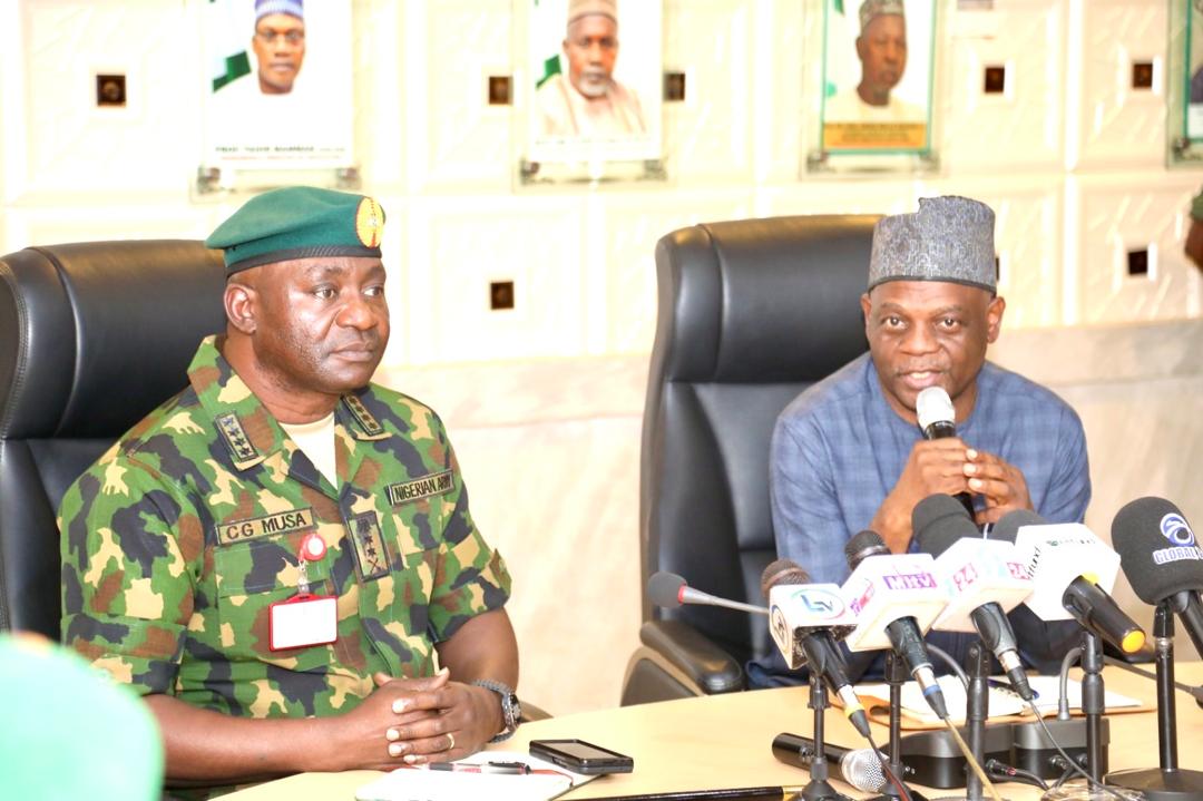 Arc. Sonny Echono and Chief of Defence Staff, General Christopher Musa.jpg
